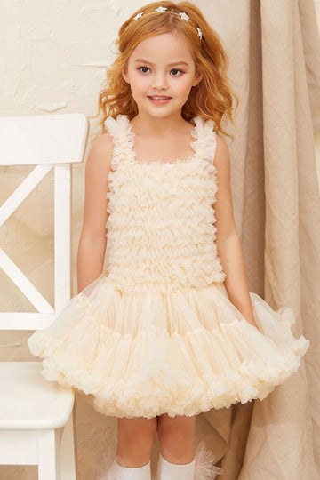 Apricot Girl Party Tutu Dress